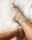 Sheer Bloom Ankle Socks