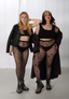 Vertical Cross Net Tights