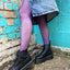 Look good and feel great in our blue fishnet tights
