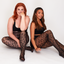 Sheer Black Leopard Print tights
