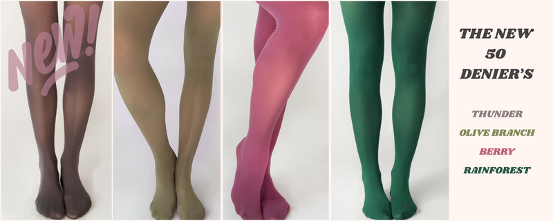 Just Landed: New 50 Denier Colour Tights for Spring & Early Summer | Better Tights