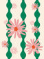 Wavy Daisy Printed Tights – Unique Hand-Designed Printed Tights