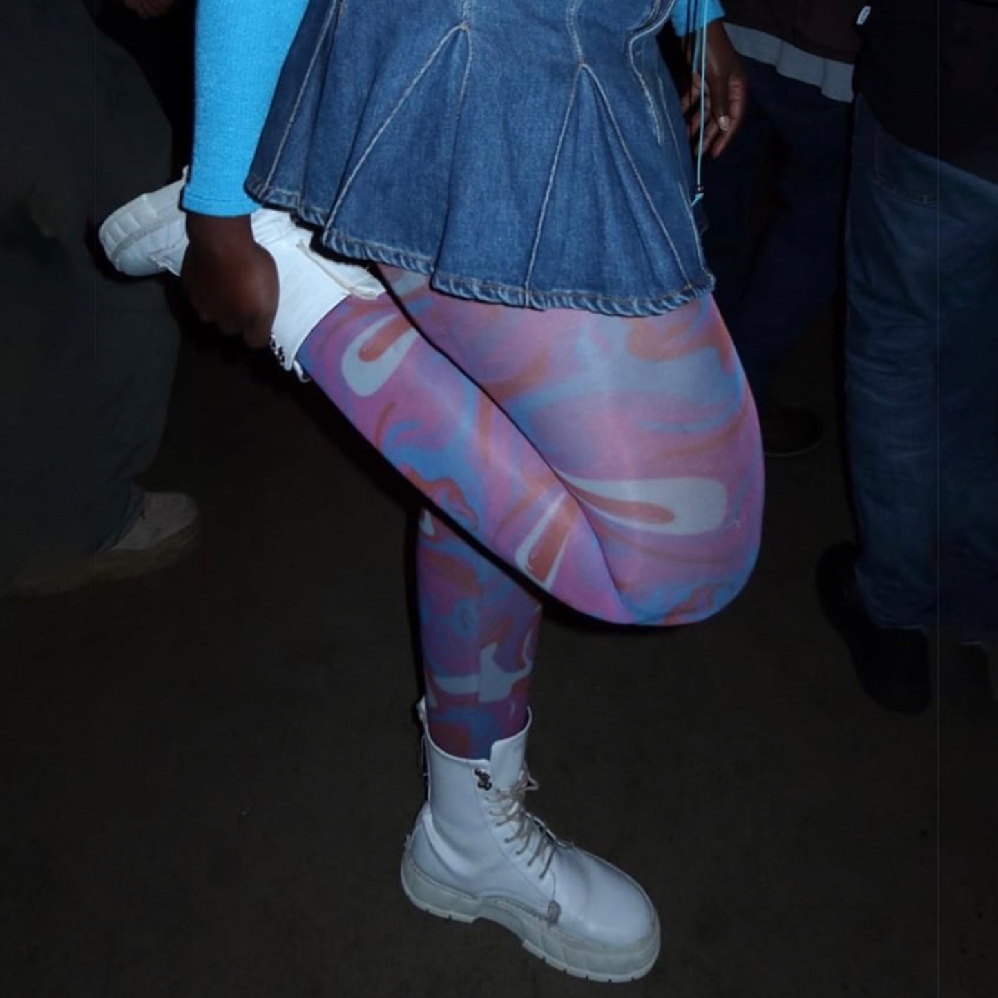 
                  
                    50 denier printed tights
                  
                