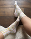 Macmillian Edition - Checkerboard Heart Printed Socks
