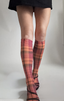 Trick or Tartan Printed Knee High Socks