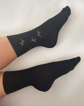 Diamante Bow Socks