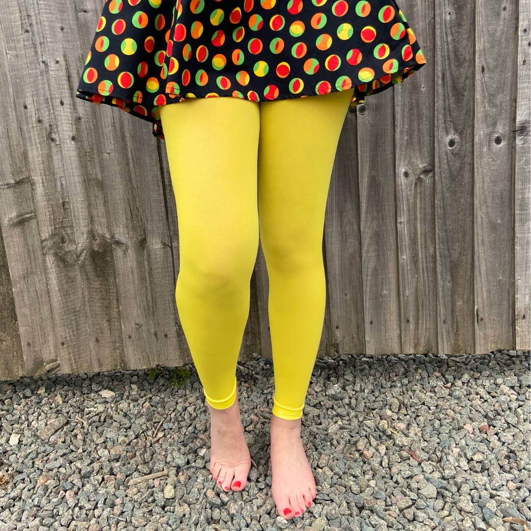 Plus size yellow tights hot sale