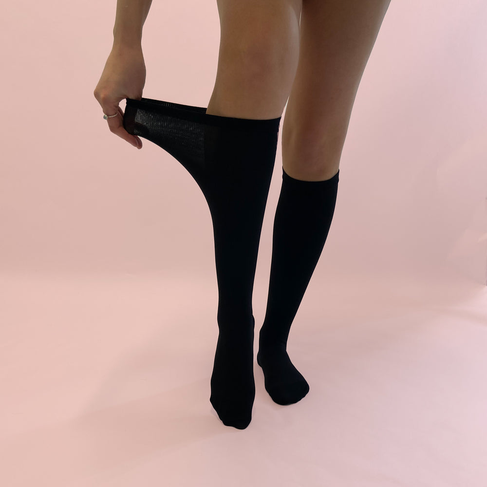 
                  
                    Wide Knee High Socks
                  
                