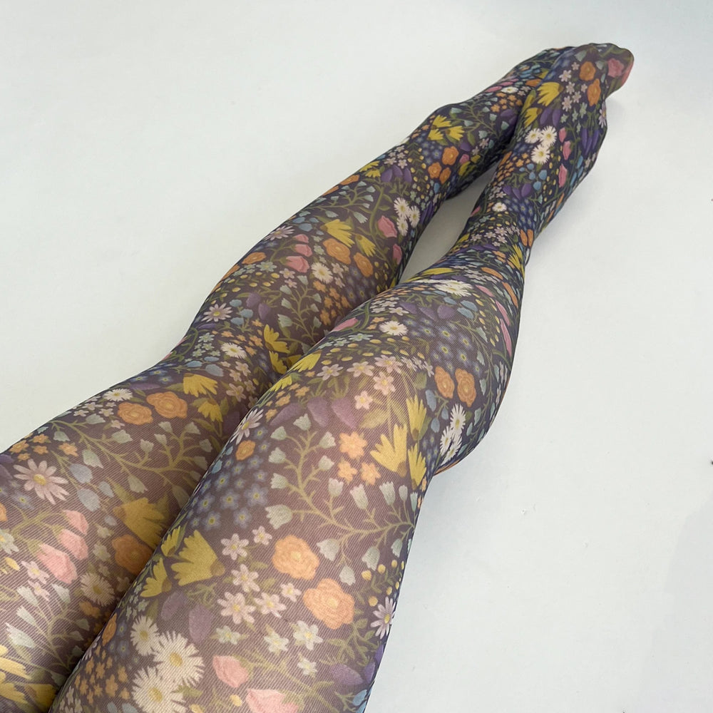 
                  
                    Floral printed tights
                  
                