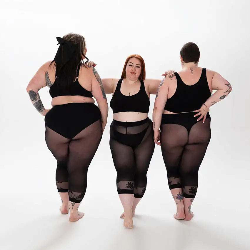 Large Black fishnets-better tights