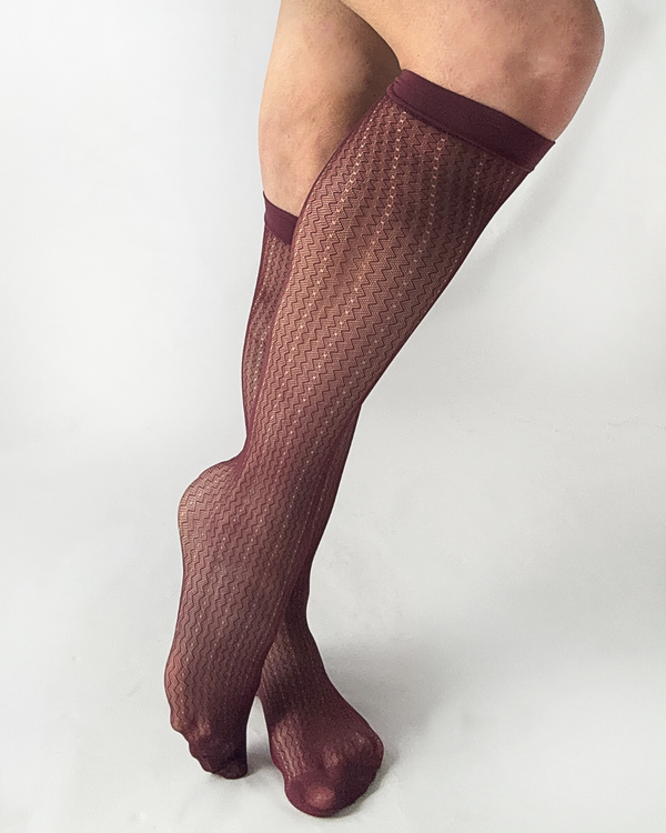 Crotchet Knee High Socks