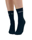 Black crew socks with white doom lettering on the cuff ideal for casual wear in the doomed ankle socks sale