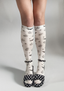Sinister Squash Printed Knee High Socks