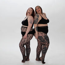 Leopard Net Tights