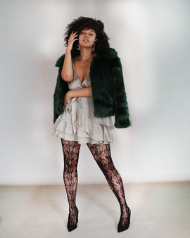 Large Black fishnets-better tights