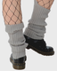 Ribbed Legwarmers - Grey / One size