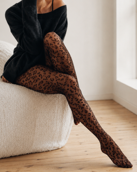 Sheer Leopard Tights