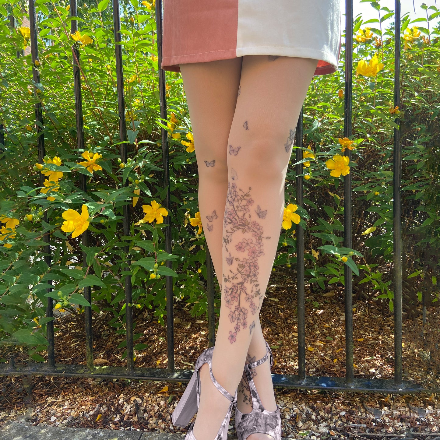 
                  
                    Butterfly floral tights 
                  
                