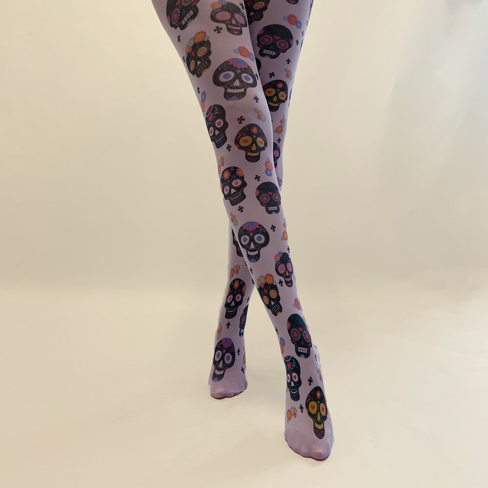 Skull printed tights 