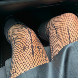 Large Black fishnets-better tights