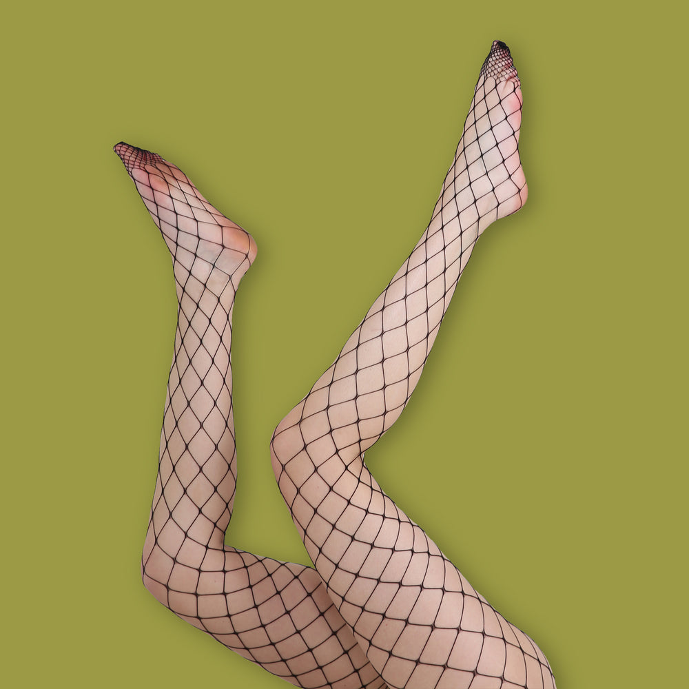 shop online Fishnet Pantyhose Faux Pearl Embellishment Elastic Waist Long  Stockings, DRESSLILY, Gender:Female|Size:ONE SIZE|Color:BLACK