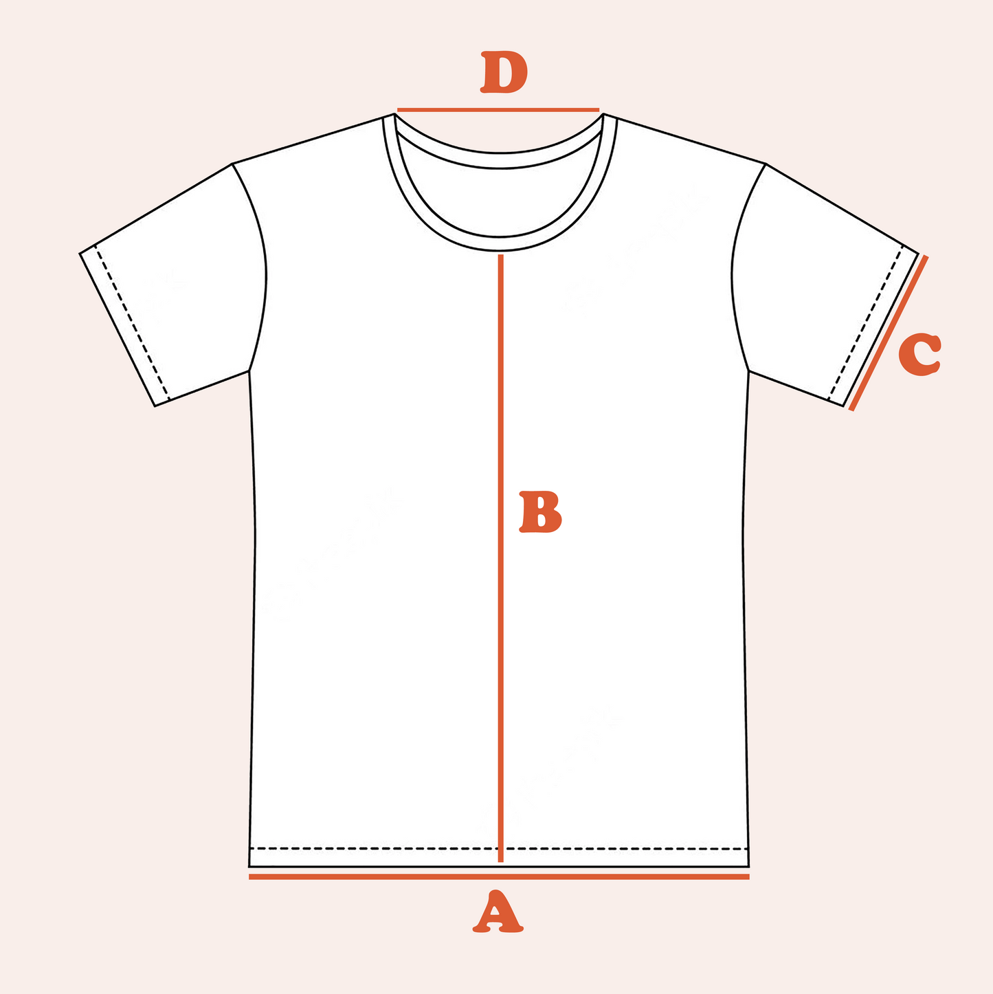 
                  
                    T-Shirt Measurement Guideline 
                  
                