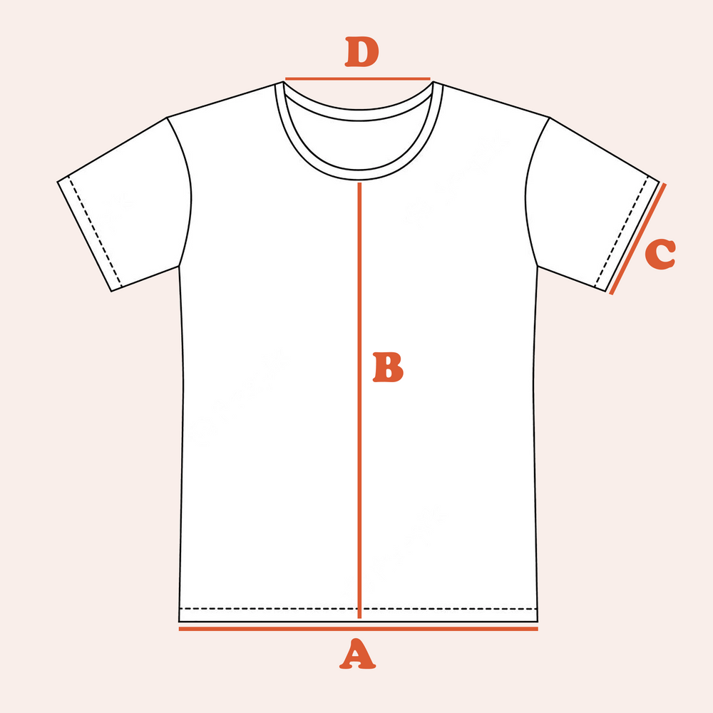 
                  
                    T-Shirt Measurement Guide
                  
                