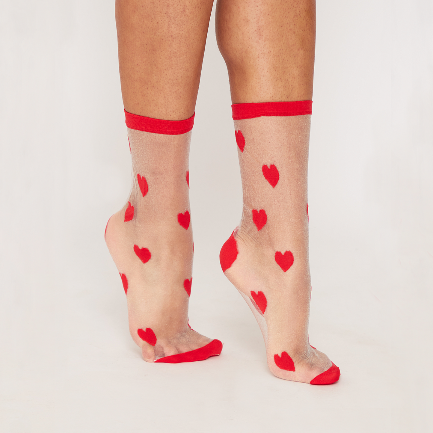 
                  
                    Sheer Shocks with Red Hearts 
                  
                